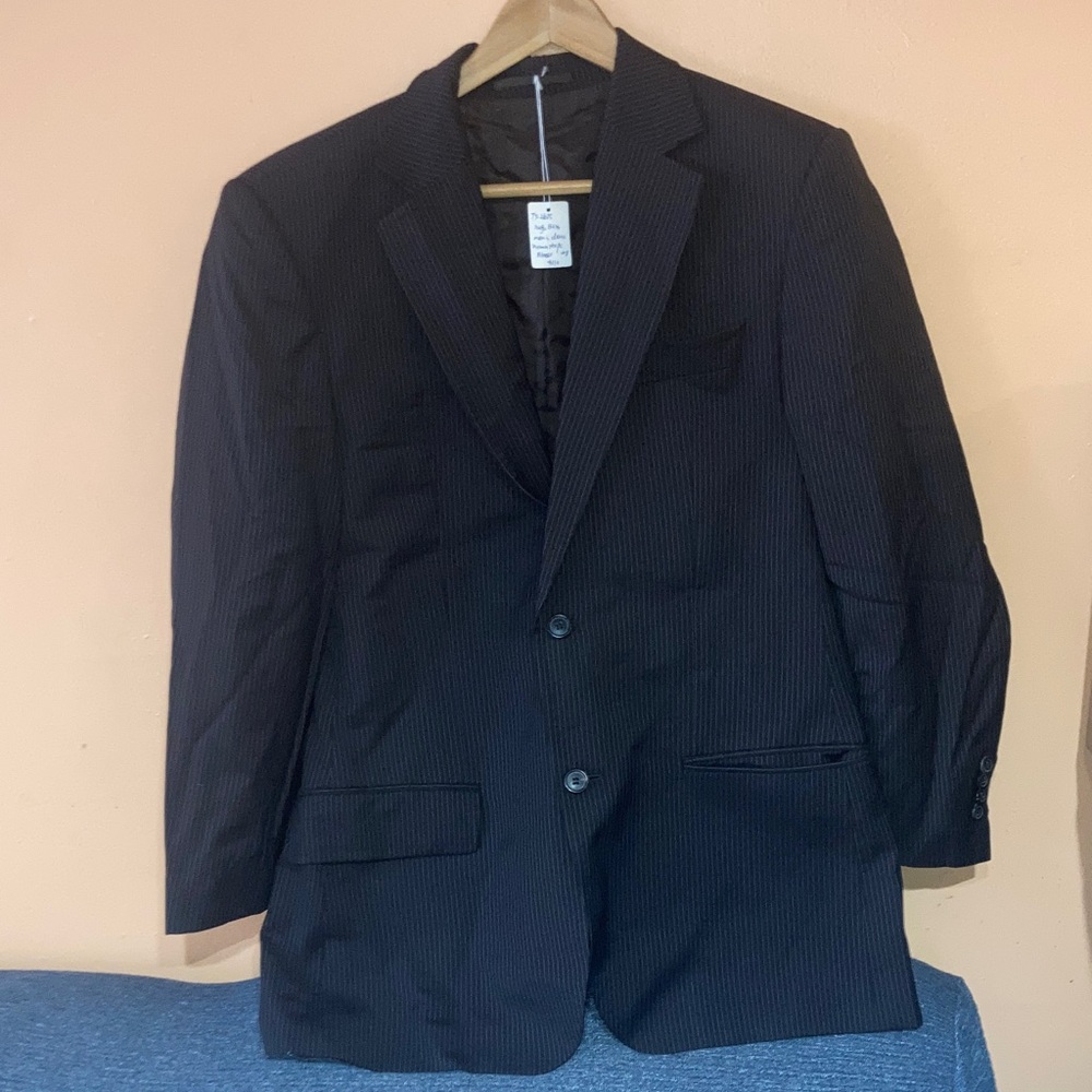 Hugo Boss dark brown stripe Blazer